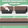 Memrita 8 Pcs Gutter Valley Splash Guards Roof Rain Diverter,