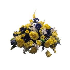 Cemetery Flowers Saddles, Silks Artificial Flower for Grave Tombstone Bouquet