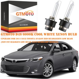 GTMOTO para 2011 2012 2013 2014 2015 2016 2017 2018 Toyota Avalon HID Faros delanteros D4S xenón, 6000K blanco brillante frío, 90981-20024 OEM 35W luces de proyector de repuesto directo, paquete de 2