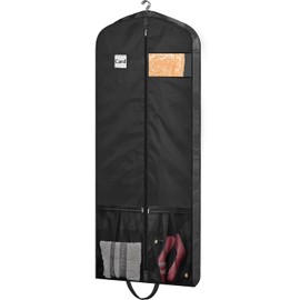 Dress Bags for Gowns Long, 65" Dress Garment Bags for Hanging Clothes, Dress Bags for Closet Storage and Traveling, Foldable Dress Cover