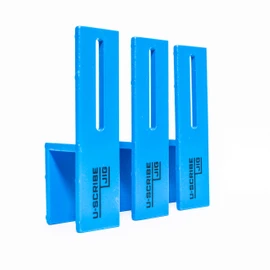 U-Scribe Jig 19mm (3/4") Set of 3 Woodworking & Carpentry Jigs - Scribe Like a Pro, Mark Perfect scribe lines on fillers, facias, panels and plinths