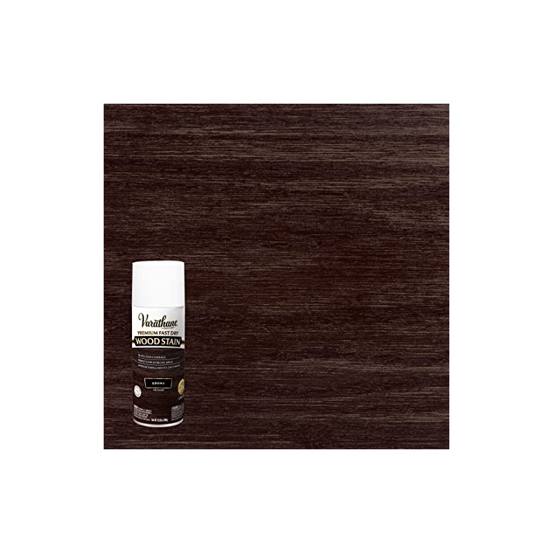Varathane Premium Fast Dry Wood Stain Spray, 10.25 oz, Ebony