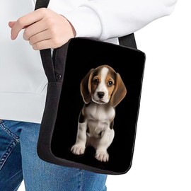 STUOARTE Beagle Printed Crossbody Backpack Travel Multipurpose Daypacks Sling Backpack Phone Bag Shoulder Purse for Outdoor