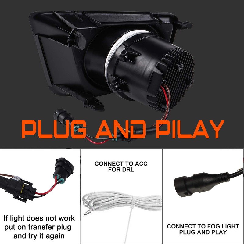 DRFG LED Fog Light with DRL Compatible for Tacoma 2012