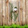 MyGift 4 Ft Tall Trellis, Black Metal Wall Mounted Garden