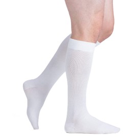 EvoNation Men & Women Knee High 15-20 mmHg Graduated Compression Cotton Socks – Moderate Pressure Compression Garment