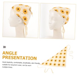 Baluue Head Scarf Floral Design Women Elastic Bandana Turban Versatile Hair Accessories for Ladies