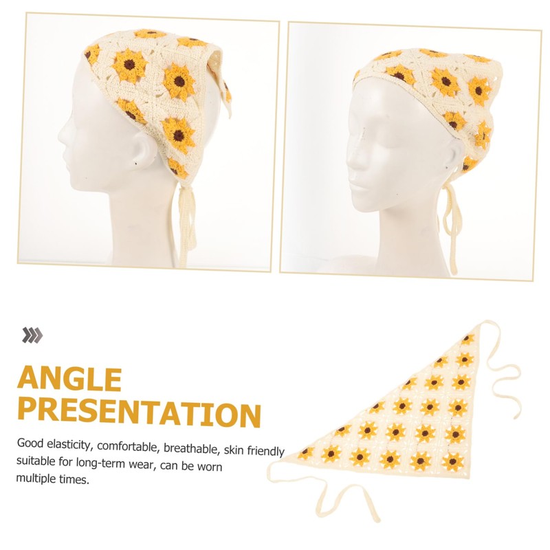 Baluue Head Scarf Floral Design Women Elastic Bandana Turban Versatile