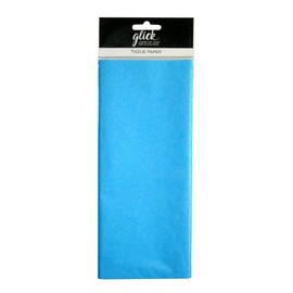 Glick Four Sheets of Turquoise Tissue Paper, Each Sheet Measures 750mm x 500mm When Open, Tissue Paper Turquoise for Gift Wrapping and Other Arts & Crafts