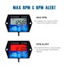 Runleader Digital Hour Meter Tachometer Gauge RPM Alert Backlights Display