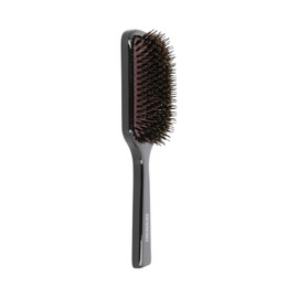 TB TOOLS FOR BEAUTY Lussoni Wooden Detangling Hair Brush, with Boar Bristles, Antistatic for Long Hair, Black (Paddle) x