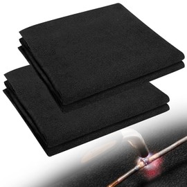 2 Pack Carbon Felt Welding Blanket Fireproof, 1800°F Heat Resistant Flame Retardant Protective Mat Insulation Pad for Soldering Welding Brazing Plumbing Supplies, 12" x 36" Tailorable