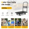 Costway Folding Push Cart Dolly Non-Slip Loading Area multipurpose Cart