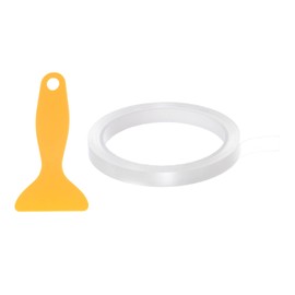 sourcing map Caulk Strip Tape Clear 0.4"x16Ft Waterproof Sealing Tape with Sealing Tool for Kitchen Cooktop Sink Bathtub Shower Toilet