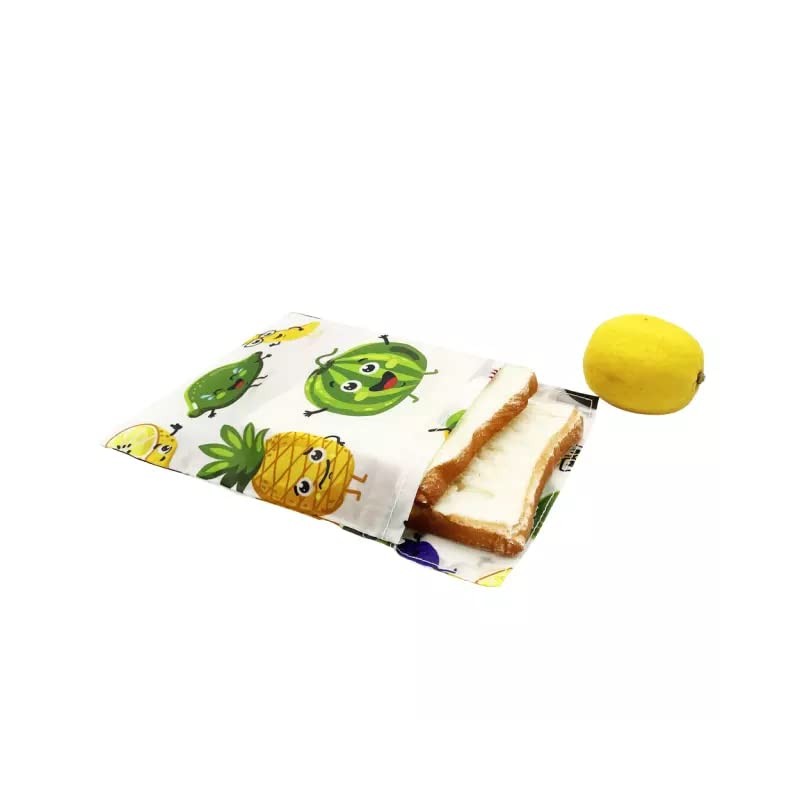 Natural Beeswax Food Pocket Sandwich Reusable Eco Friendly Washable -Natural