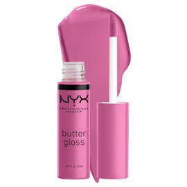 NYX PROFESSIONAL MAKEUP - Brillo de labios no pegajoso, merengue (rosa lila)