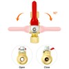 QWORK Lead-Free Brass Compression Valve - 1/4 Inch, 4 Pack