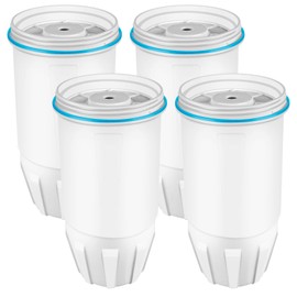 Water Filter Replacement Fits for ZERO Pitchers and Dispensers ZR-001 ZR-017 ZR-004 ZP-006 ZD-013 ZS-008, 0 TDS, 4 pack