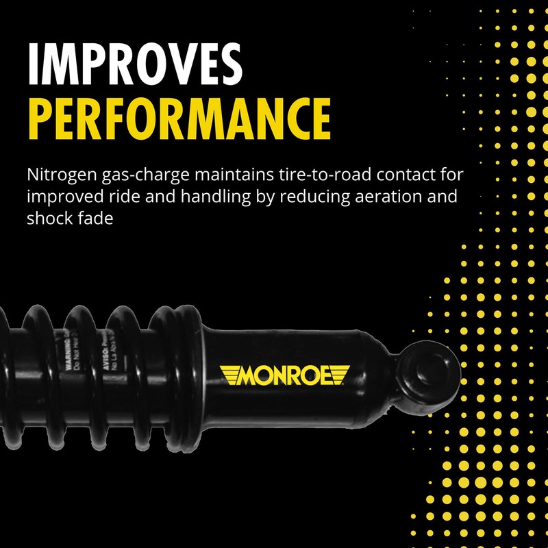 Monroe Load Adjusting 58263 Suspension Shock Absorber and Coil Spring