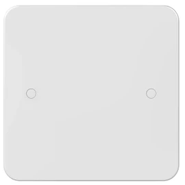 1 Gang Blank Plate, Single Gang Electrical Blanking Plate White, Square Shape Plastic Cover for 1 Gang Plug Socket (1 Gang Blank Plate)