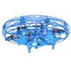 Hand Controlled Flying Drone Children Flying Toy Blue Hand Drone