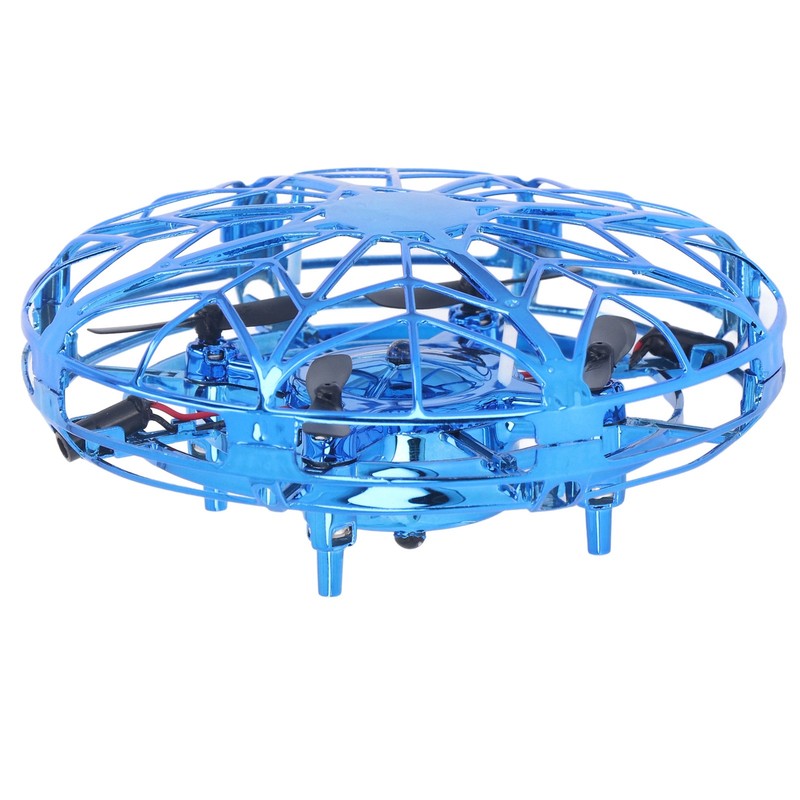 Hand Controlled Flying Drone Children Flying Toy Blue Hand Drone
