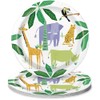 Animal Safari Round Dinner Plates (22cm) - Bold & Vibrant