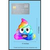 StickerTalk Rainbow Smiling Poop Emoji Vinyl Sticker, 4 inches by