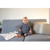LÄSSIG Baby Cuddle Blanket GOTS Certified Soft Interlock Baby Blanket