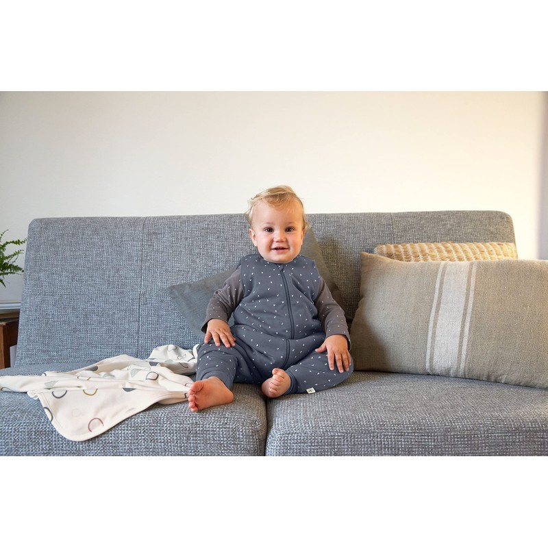 LÄSSIG Baby Cuddle Blanket GOTS Certified Soft Interlock Baby Blanket