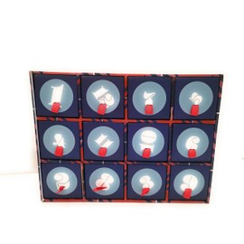 Happy Socks Mens 12-Pack 12 Days of Christmas Socks Gift Set Bright Combo Men's Shoe Size 8-12 One Size