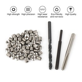 50pcs Thread Repair Installation Kit Stainless Steel Helicoil Type Set (M3 x 2D)