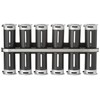 Zevro Zero Gravity Wall-Mount Magnetic Spice Rack, Black/Silver - Set