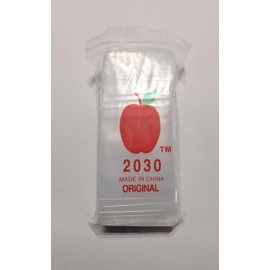 2x3" Clear Mini Ziplock Bags, 2030 Jewelry Storage Bags, 100 Pack, Resealable Waterproof Plastic Pouches for Small Items