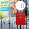 Yaocom Locking Mailbox with Key for Outdoor Large Wall Mount