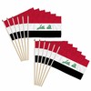 Iraq 12x18in Stick Flag - 1 dozen pack