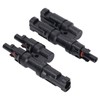 1 Pair Solar Branch Connector Panel Parallel Connection Cable Splitter