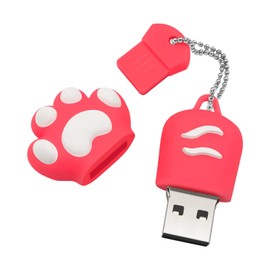 DONWEI USB Flash Drive, 128GB Memory Stick, USB 2.0 Flash Drive, USB Flash Drive (Pack of 1, Pink)