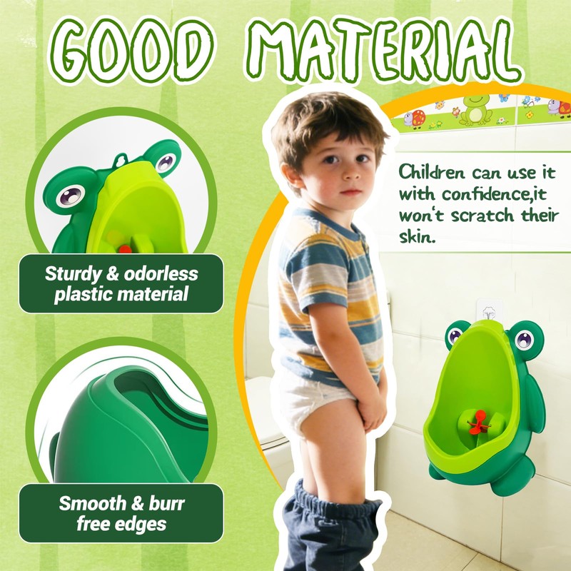 Frog Pee Training,Cute Potty Training Urinal for Boys with Funny