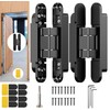 Lipshome 7" Hidden Door Hinge/Concealed Hinges,Invisible Hinges,Invisible Door Silent 180