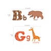 DECOWALL DS-8001 English Alphabet & Animals Wall Sticker for Living