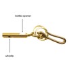 DSHOM Solid Brass Car Key Keychain Hook 2 Key Rings