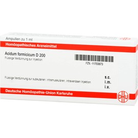 DHU Acidum formicicum D200 Ampoules, Pack of 8