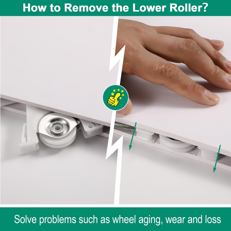 1997310 Lower Sliding Screen Door Rollers Assembly for Andersen Gliding