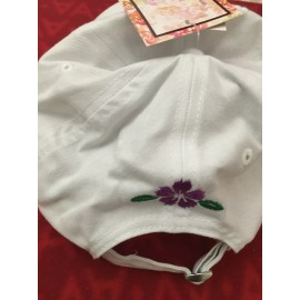 SHE+ PWR FEMINIST WOMEN'S SHE+PWR CAP WHITE EMBRIDERED NEW WITH TAGS