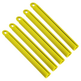 PATIKIL 7.5" Pool Cue Hanger Set of 5 Snooker Billiard Table Cue Stick Rod Sleeve Hanging Tool Accessories Yellow