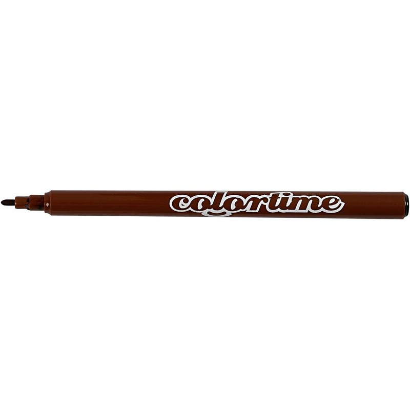 Colortime Drawing pens, Brown, One Size