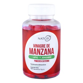 Vinagre De Manzana | 120 Softgels De 1300 Mg | Formula Avanzada para Digestión y Metabolismo | Natgel