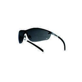 Bollé SILPSF Silium Spectacles Metal Frame, Anti-Scratch and Anti-Fog Lens, Flex Temples With Tipgrip Mide Smoke PC