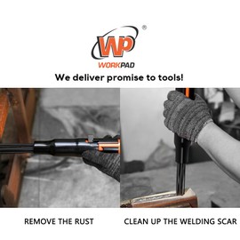 Needle Scaler,WORKPAD 19 Needles, Standard Duty Needle Scaler with 1-Piece Wide Angle Chisel Set, Pneumatic Tools